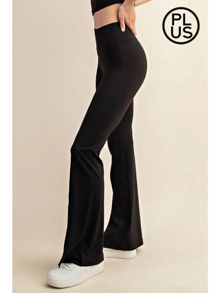 Rae Mode Recycled Butter Front Slit Legging - Black
