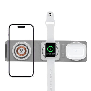 3-in-1 Foldable Wireless Charging Station – iPhone, Apple Watch &amp; AirPods