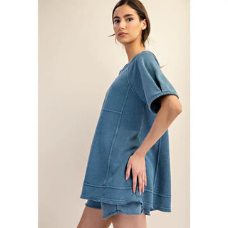 Rae Mode - Deep Sea Oversized Short Sleeve Tunic