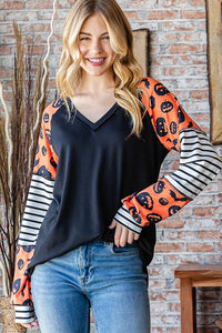 HEIMISH - SOLID AND STRIPE AND HALLOWEEN TOP