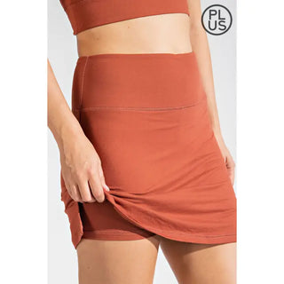 Rae Mode Skort S7006 - Dark Terracotta