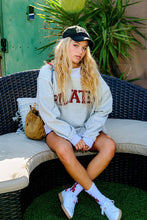 Load image into Gallery viewer, BUCKETLIST &#39;PILATES &amp; YOGA&#39; Print Reversible Mockneck Sweatshirt
