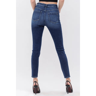 Mica Denim High Rise Ankle Skinny Jeans – Dark Wash