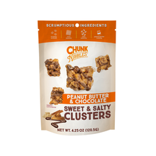 Load image into Gallery viewer, Chunk Nibbles - Peanut Butter Chocolate Chunk Nibbles 4.25oz Pouch

