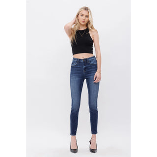 Mica Denim High Rise Ankle Skinny Jeans – Dark Wash