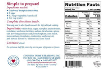 Load image into Gallery viewer, Country Home Creations - Cranberry Pumpkin Bread Mix
