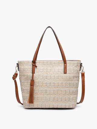 Jen & Co. - August 2 Tone Natural Women's Tote Bag