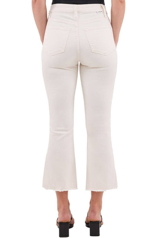 RFM - Mia High Rise Bootcut Cropped Frayed Jeans-RP202234