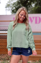 Load image into Gallery viewer, Jadelynn Brooke - Long Weekend Knit Crew - (Matcha)
