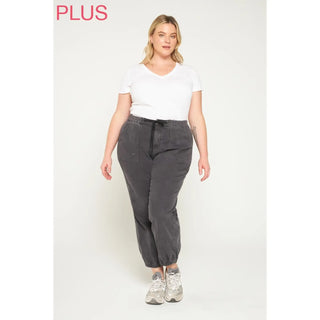 Mica High Rise Jogger Crop - Charcoal Grey