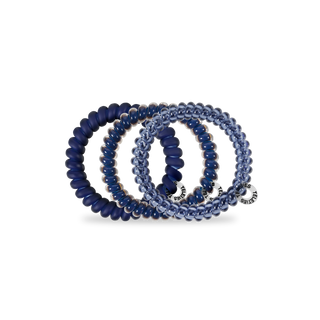 TELETIES - Spiral Hair Coils | Small | Nightfall Navy Hair Ties