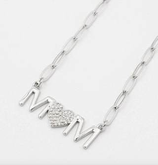 MOM Heart Necklace