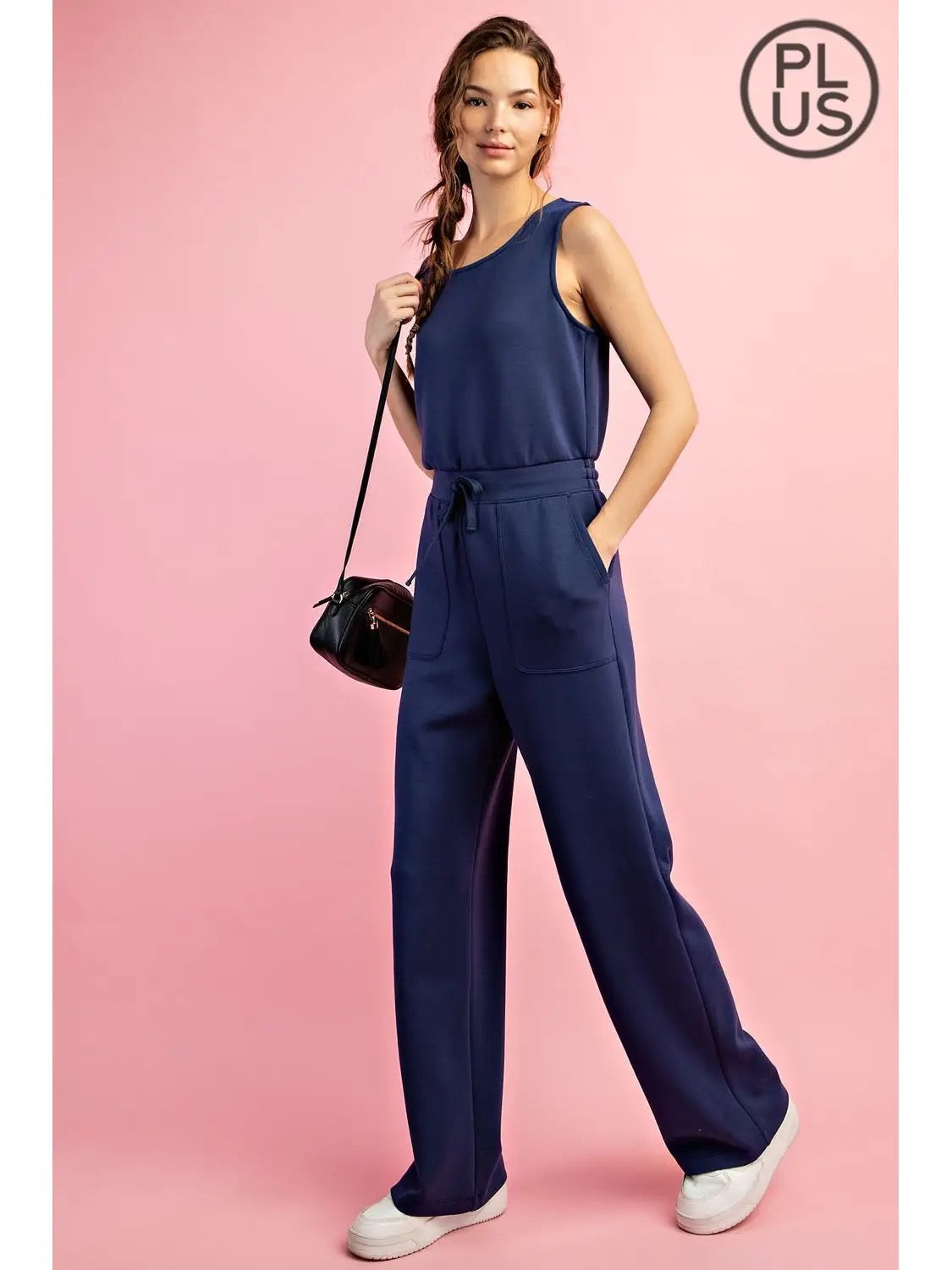Rae Mode Modal Scuba Sleeveless Full Length Jumpsuit