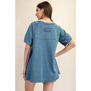 Rae Mode - Deep Sea Oversized Short Sleeve Tunic