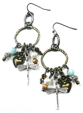 Lost & Found Trading - ER DRAGONFLY & CHARMS DANGLES