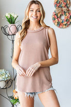 Load image into Gallery viewer, HEIMISH - SLEEVELESS SOLID URBAN RIBBED TOP
