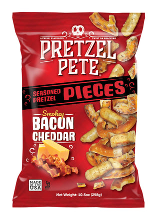 Pretzel Pete - Smokey Bacon Cheddar Pretzel Pieces 9oz