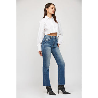 Mica Denim Super High Rise Straight Leg Jeans – Classic Wash