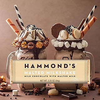 Hammond's Candies - Candy Bar - Milk Chocolate - Malted Milkshake - 2.25 oz