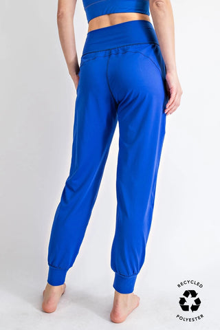 Rae Mode Butter Soft Joggers With Pockets – High-Waist Lounge Fit - Royal Blue