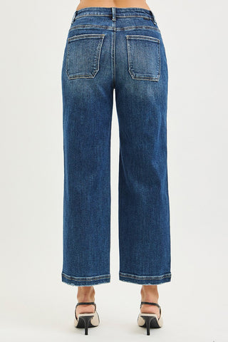 Risen - Slouchy Cropped Baggy Jeans