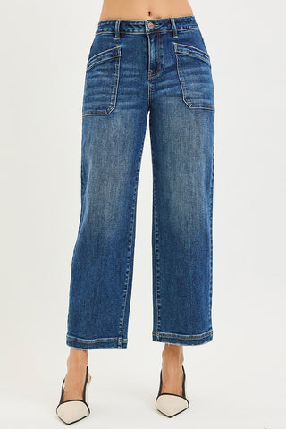 Risen - Slouchy Cropped Baggy Jeans