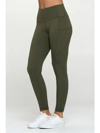 Yelete - Butter Soft Skinny Leggings with Pockets