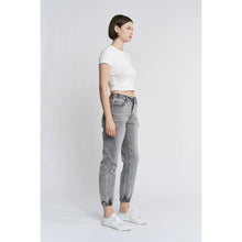 Load image into Gallery viewer, Mica High Rise Jogger Jeans – Washed Gray Denim Joggers
