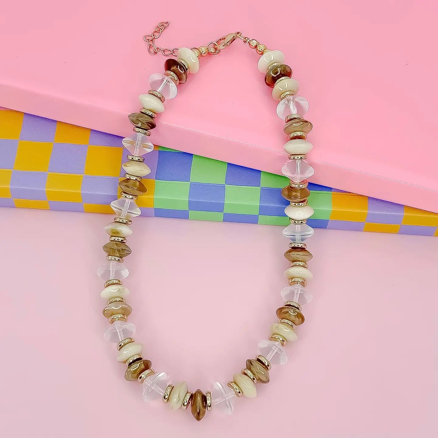 Treasure Jewels Cream Pop Beaded Necklace