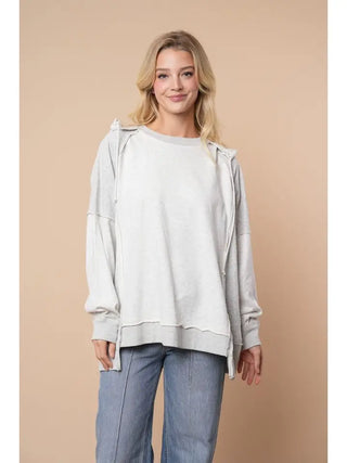 WHITE BIRCH ULTRA COZY HOODIE HEATHERED GREY
