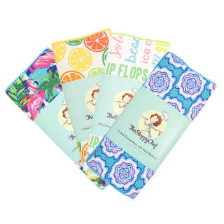 Arkwright Home - 2 Pack of Printed Kitchen Drying Mats - Microfiber 15 x 20
