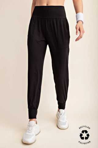 Rae Mode Butter Soft Joggers With Pockets – High-Waist Lounge Fit - Black