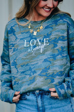 Load image into Gallery viewer, All You Need Is Love Camo Sweatshirt
