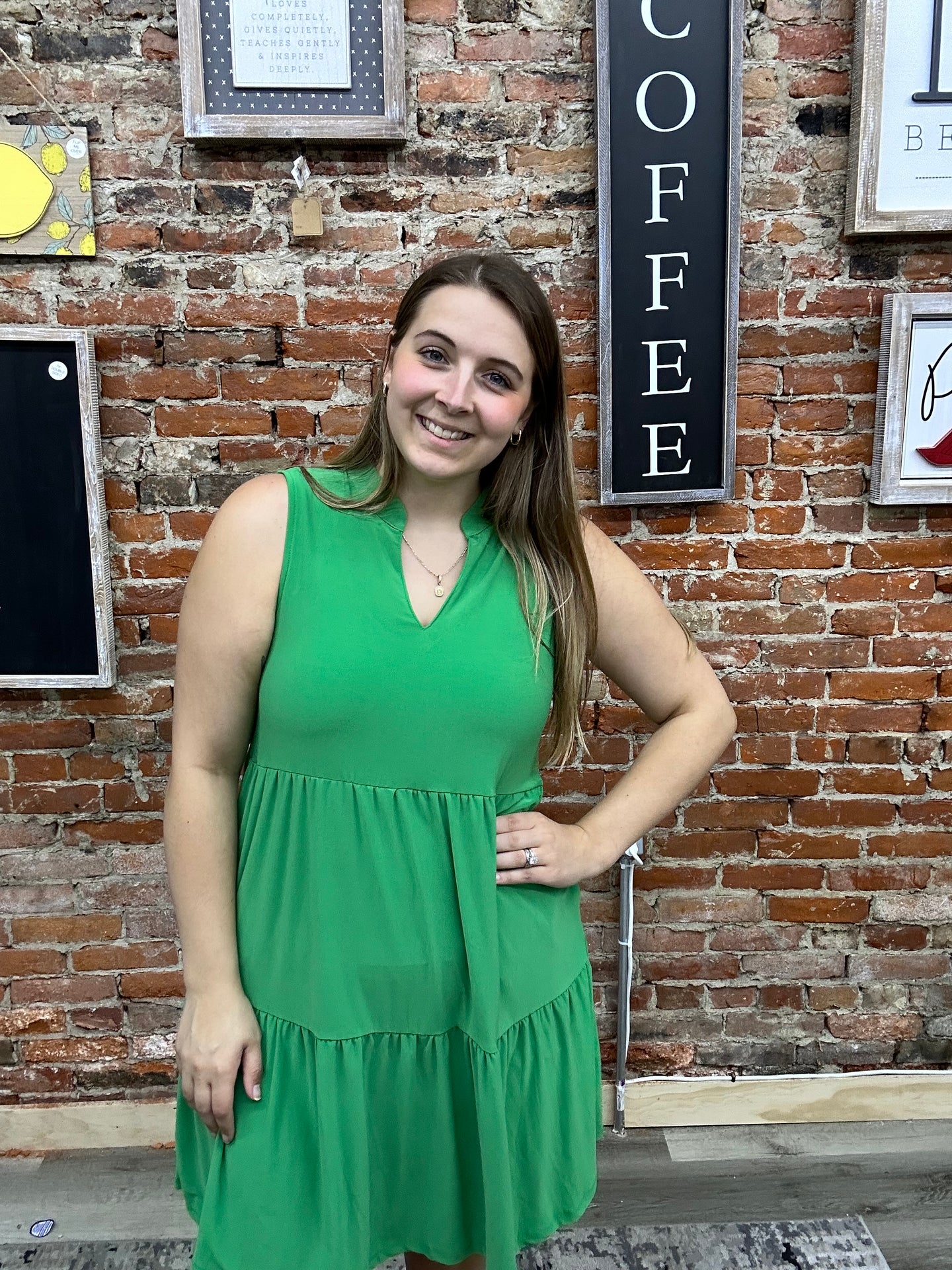 Dear Scarlett Dress Kelly Green SD-LIZ3TDRESS