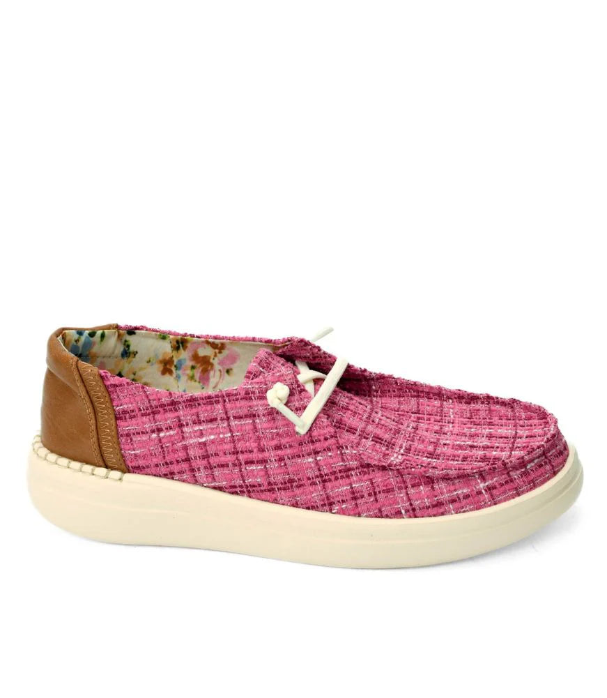 CORKYS KAYAK 2- Fuchsia Tweed