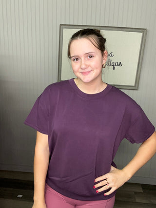 Yelete Long Sleeve Top - Plum