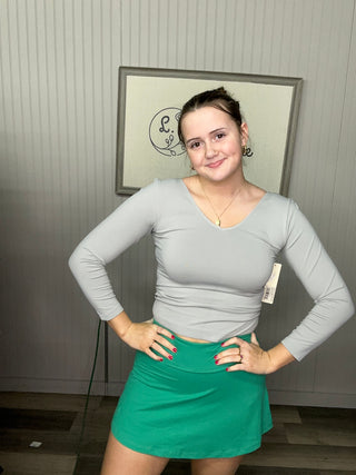 Rae Mode Butter Soft Skort | Boutique Athleisure Essential - Emerald Green