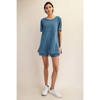 Rae Mode - Deep Sea Oversized Short Sleeve Tunic