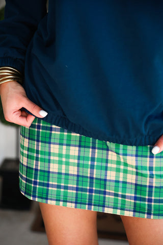 Mia Printed Pullover- Parker Plaid