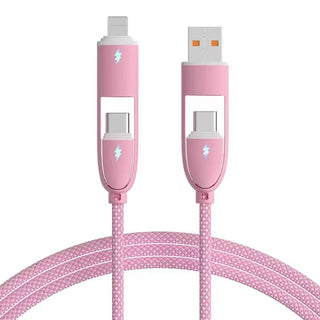 Tech Trendz - 3FT 4in1 Cable - Light Blue