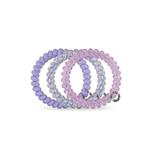 TELETIES - Spiral Hair Coils | Small | Lavender Mist