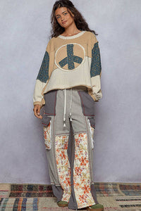 POL Clothing - Peace Patch French Terry Pullover