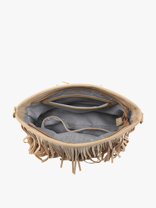 Jen & Co. - Sadie Suede Fringe Crossbody w/ Guitar Strap