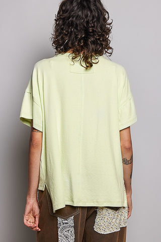 Pol Relaxed Boxy Short Sleeve Tee Mint