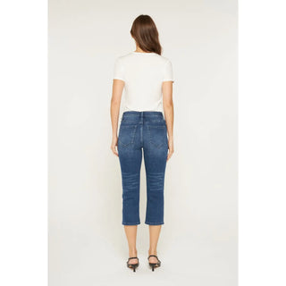 Mica High Rise Skinny Capri – Dark Wash | Tummy Tuck Boutique Denim