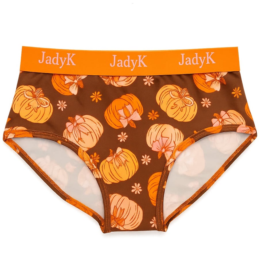 JadyK Arya Hip Hugging Briefs – Pumpkin Print