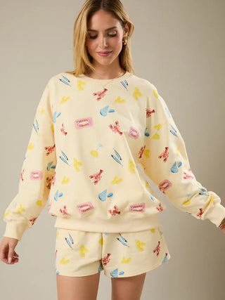 Sunday Edition Printed Sweatshirt
