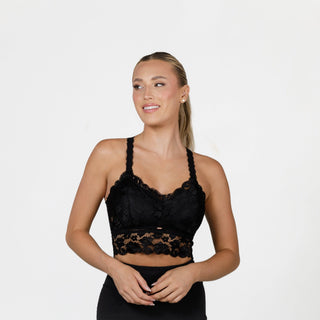 JadyK - Juliette Racerback Lace Bralette | Black | JadyK