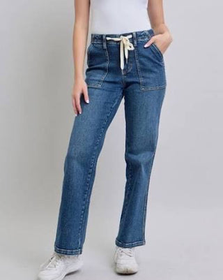Judy Blue High Waist Wide Leg Jeans