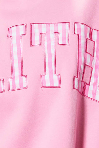 BUCKETLIST Embroidered "FAITH" Mock Neck Sweatshirt